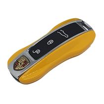 Case Chave Porsche Lat Amarelo Panamera 911 Macan Taycan