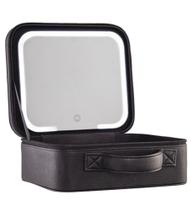Case com espelho e led preta
