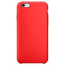 Case Compatível iPhone 8 Plus Silicone Aveludada Vermelha - Space Tech
