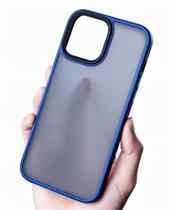 Case compativel iphone silicone acrilica translucida fosca compativel com 12 13 normal pro promax - RPK CASE