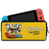 Case Compatível Nintendo Switch Bolsa Estojo - Cuphead