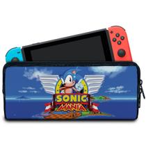 Case Compatível Nintendo Switch Bolsa Estojo - Sonic Mania - Pop Arte Skins