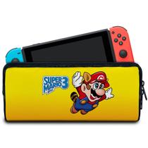 Case Compatível Nintendo Switch Bolsa Estojo - Super Mario Bros 3 - Pop Arte Skins