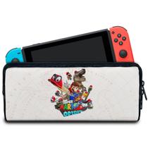 Case Compatível Nintendo Switch Bolsa Estojo - Super Mario Odyssey - Pop Arte Skins