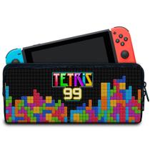 Case Compatível Nintendo Switch Bolsa Estojo - Tetris 99