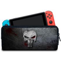 Case Compatível Nintendo Switch Bolsa Estojo - The Punisher Justiceiro