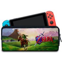 Case Compatível Nintendo Switch Bolsa Estojo - Zelda Ocarina Of Time