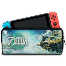 Case Compatível Nintendo Switch Bolsa Estojo - Zelda Tears of the Kingdom - Pop Arte Skins