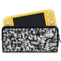 Case Compatível Nintendo Switch Lite Bolsa Estojo - Camuflada Cinza