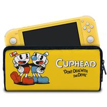 Case Compatível Nintendo Switch Lite Bolsa Estojo - Cuphead - Pop Arte Skins