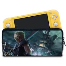 Case Compatível Nintendo Switch Lite Bolsa Estojo - Final Fantasy Vii: Remake