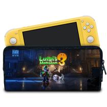 Case Compatível Nintendo Switch Lite Bolsa Estojo - Luigi's Mansion 3