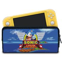 Case Compatível Nintendo Switch Lite Bolsa Estojo - Sonic Mania - Pop Arte Skins