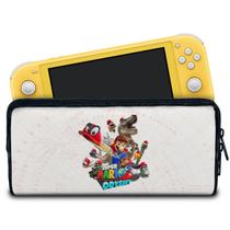 Case Compatível Nintendo Switch Lite Bolsa Estojo - Super Mario Odyssey - Pop Arte Skins