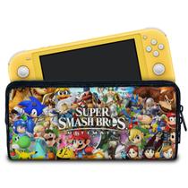 Case Compatível Nintendo Switch Lite Bolsa Estojo - Super Smash Bros. Ultimate