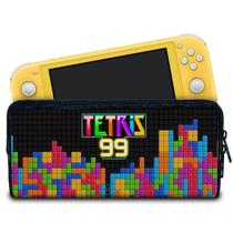 Case Compatível Nintendo Switch Lite Bolsa Estojo - Tetris 99