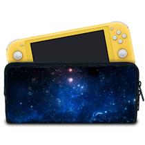 Case Compatível Nintendo Switch Lite Bolsa Estojo - Universo Cosmos - Pop Arte Skins