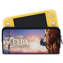 Case Compatível Nintendo Switch Lite Bolsa Estojo - Zelda Breath Of The Wild - Pop Arte Skins