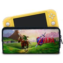 Case Compatível Nintendo Switch Lite Bolsa Estojo - Zelda Ocarina Of Time