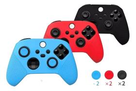 Case Compatível Xbox One S X Capa Controle 2 Pares Grips Analógico Case Compatível Xbox One S X Capa Controle 2 Pares Grips Analógico