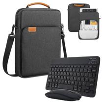 Case Couro Alça + Teclado E Mouse Para Galaxy S9Fe 10.9 X516