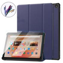 Case Couro + Caneta + Vidro Para Tablet Amazon Fire Hd10 13º