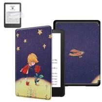 Case Couro Estampada Para Kindle 11 C2V2L3 + Pel. Plástico