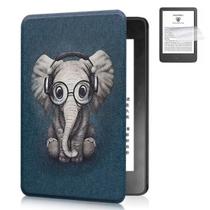 Case Couro Estampada Para Kindle 11 C2V2L3 + Pel. Plástico