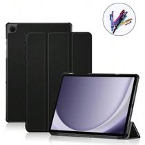 Case Couro Magnético + Caneta Para Tablet Samsung A9 X115