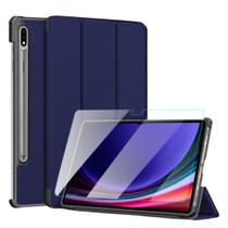 Case Couro Para Tablet Samsung S9 Ultra 14.6 X910 + Vidro