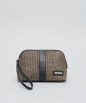 Case Couro Rafia - Palha Preto