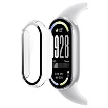 Case de acrílico e tela de vidro para Xiaomi Smart Band 10 Cor da case:Transparente