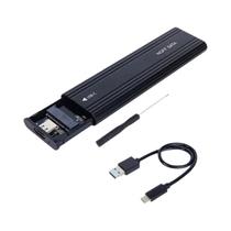 Case De Alumínio Para SSD USB C Hannord NVME M.2 SATA Para MacBook 10Gbps Tipo C
