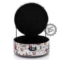 Case de Pratos KGB Bandas Britânicas para Pratos até 24 Extra com rodinhas e espaço interno pra bag