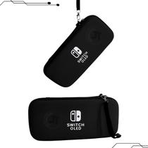 Case Dura P/ Switch OLED Estojo Bolsa Capa Protetora Console Compatível Videogame Nintendo Capinha