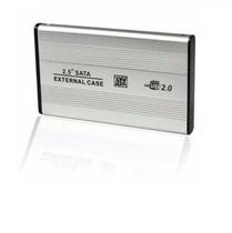 Case em Aluminio HD 2.5 Notebook SATA p/ USB 2.0 - PRATA