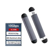 Case/Enclosure M.2 USB 3.2 Gen2 Tipo-C Para SSD NVMe SATA, Compatível Com Mac E Windows, 10Gbps