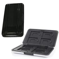 Case Estojo em Aluminio p/ Cartão de Memória Tamanho 8x Micro SD +8x SD PRETO