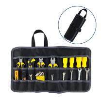 Case Estojo Para Ferramentas Trinchas Pincel Eletricista Dobravel Nylon Reforçado 18 Bolsos