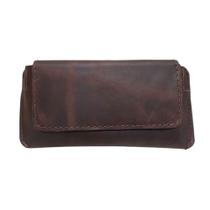 Case Estojo Para Oculos Couro Resistente Moderna Fechamento Botao Imã