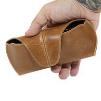 Case Estojo Porta Óculos De Couro Modelo Use Young