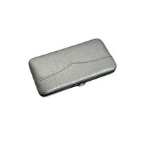 Case estojo porta pinças extensão de cílios e sobrancelhas Couro Prata Case estojo porta pinças extensão de cílios e sobrancelhas Couro Prata