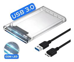 Case Externa Para Hd Sata 2,5 Usb 3.0 Transparente F3 1450