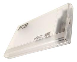 Case Externa para HD/SSD Sata 2,5" USB 3.0 Transparente Cristal até 4 TB Portátil F3 Case Externa para HD/SSD Sata 2,5" USB 3.0 Transparente Cristal até 4 TB Portátil F3