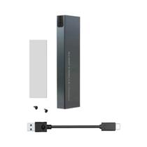 Case Externo Dual Protocol M2 NVMe NGFF SATA SSD USB3.1 10Gbps Para 2230 2242 2260 2280