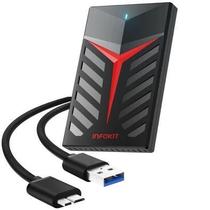 Case Externo Gaveta Hd Ssd 2.5 Note Sata3 Usb 3.0 Gamer Led - ECASE-350