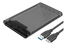 Case Externo HDD Sata 2.5" Usb 3.0 Transparente escuro TM-HDD30