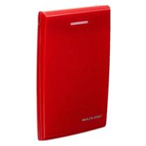 Case Externo para HD 2.5' USB 2.0 SATA Vermelho Multilaser - GA116