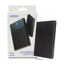 Case Externo para Hd/Ssd 2,5 Sata 3 Usb 3.0 Preto CGHD-36 Exbom