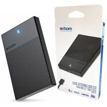 Case Externo USB 3.0 para HDD 2.5" SSD e SATA até 5TB Exbom CGHD-36 Preto